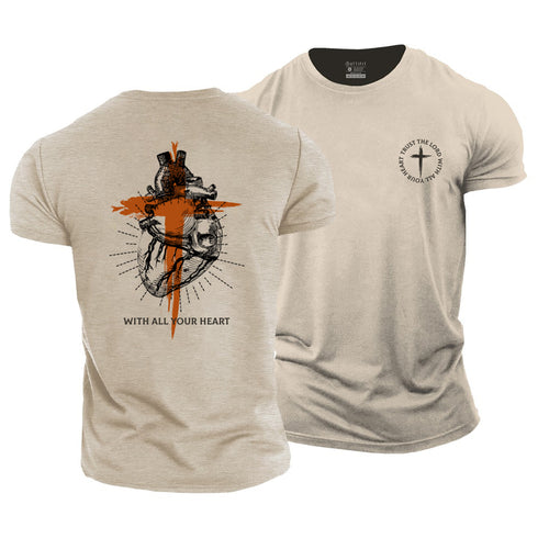Men's Trust The LORD With All Your Heart Cotton T-Shirt